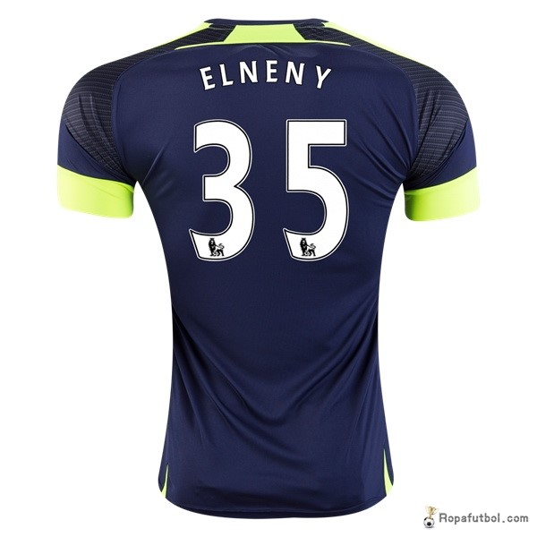 Camiseta Arsenal Replica Tercera Ropa Elneny 2016/17 Azul